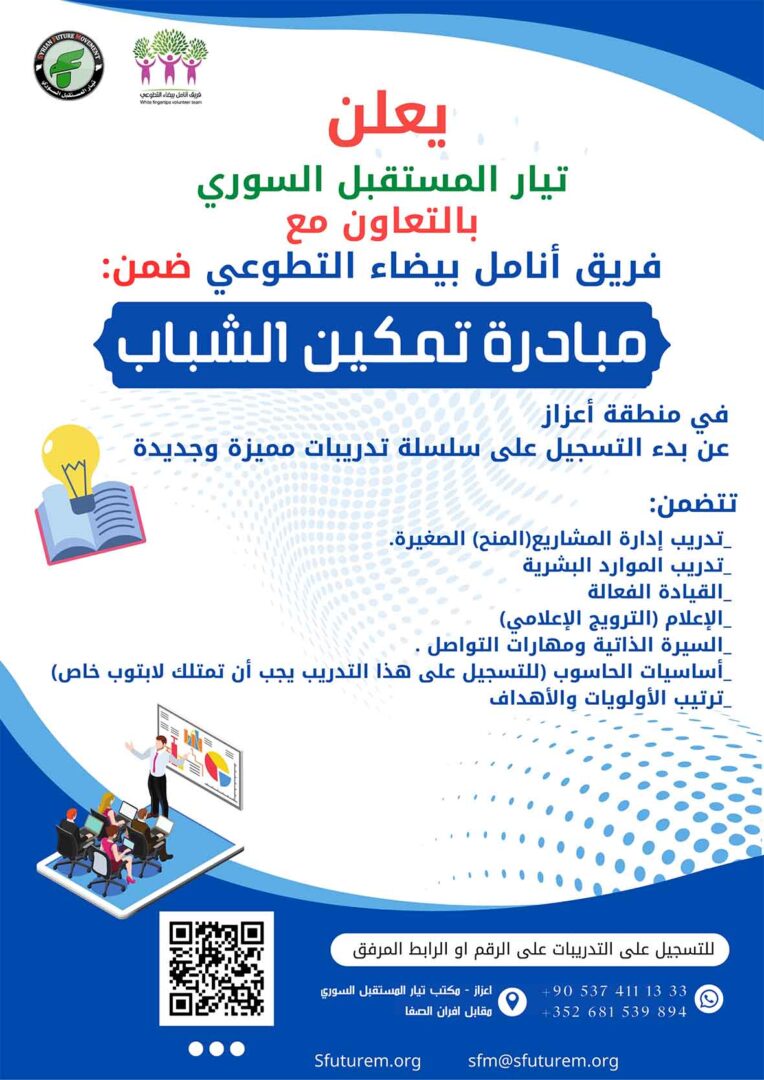 Syrian Future Movement Launches Several Trainings in A’azaz city