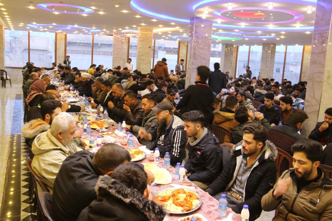 The Syrian Future Movement (SFM) held a communal iftar in the city of Marea, north of Aleppo